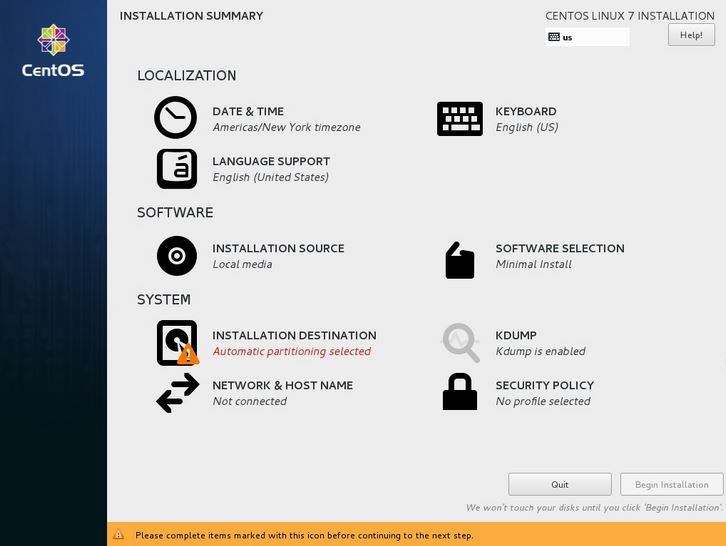 VirtualBox中安装CentOS7过程记录
