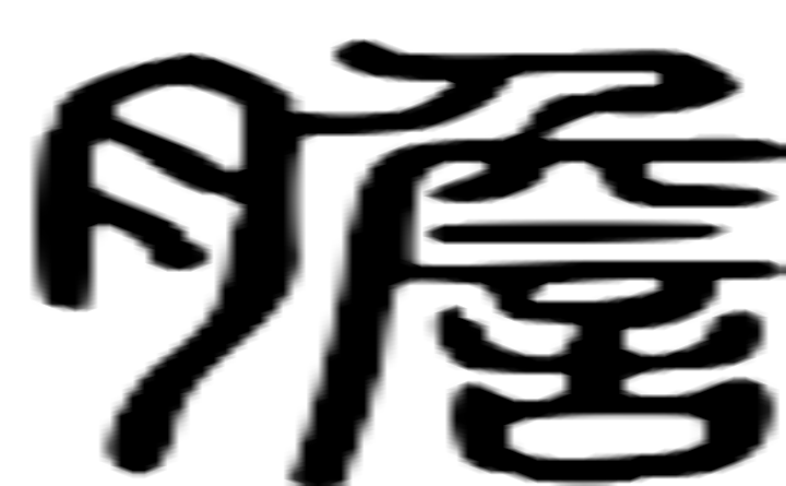 胆的篆字