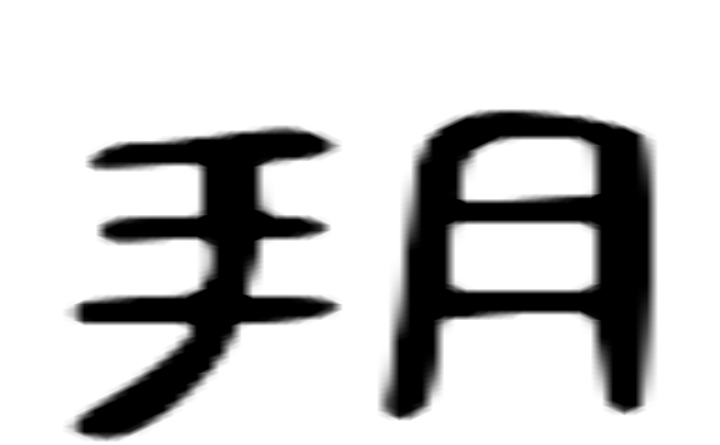 朔的六书通字