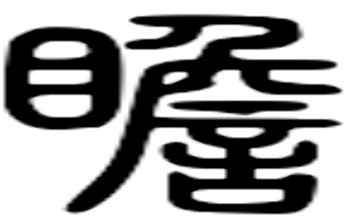 瞻的篆字