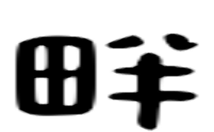 畔的六书通字