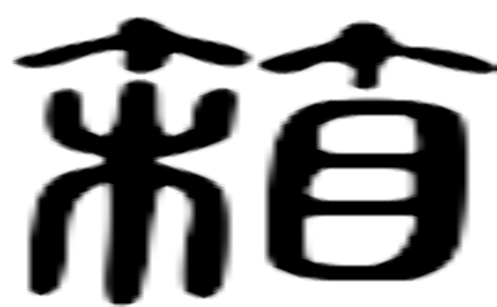 箱的篆字