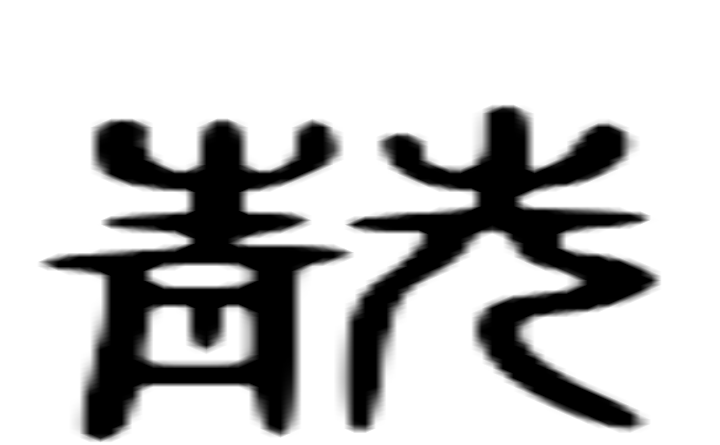 靓的六书通字