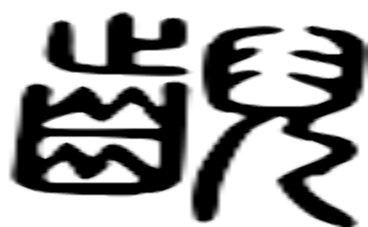 齯的篆字