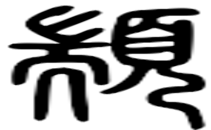 颛的篆字