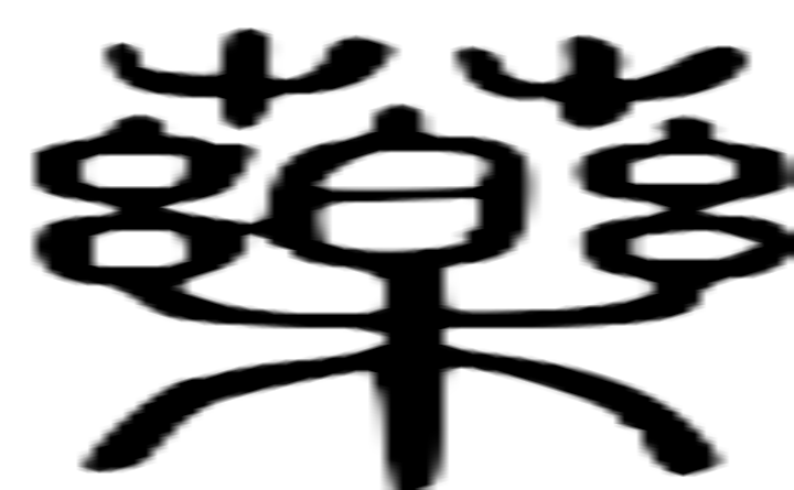 药的篆字