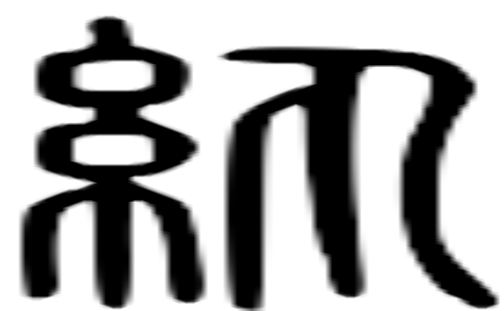 纨的篆字