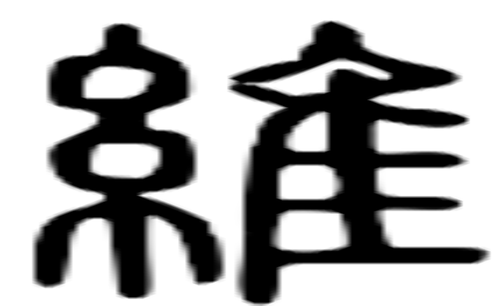 维的篆字