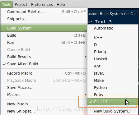 Sublime text 3뻷C++11