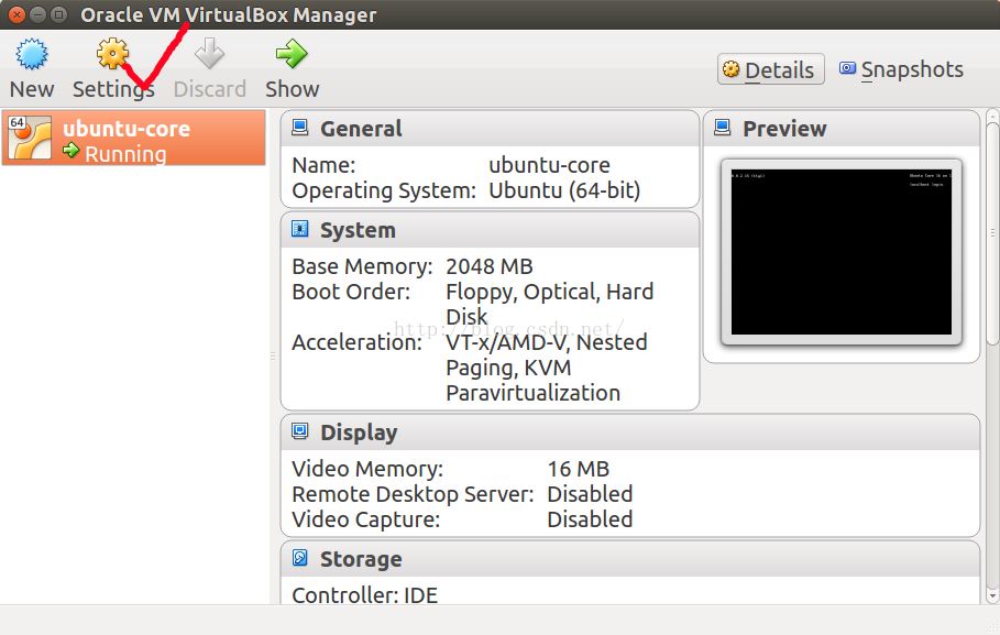 VirtualboxﰲװUbuntu Core 16