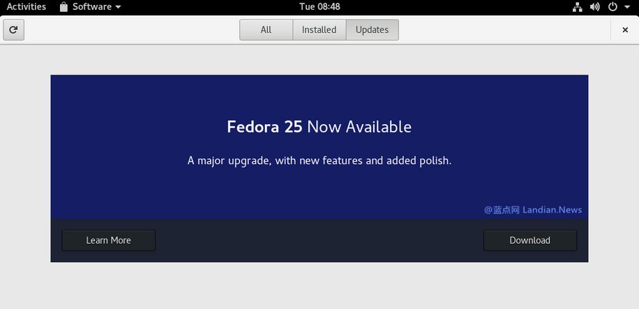 νFedora 24µFedora 25