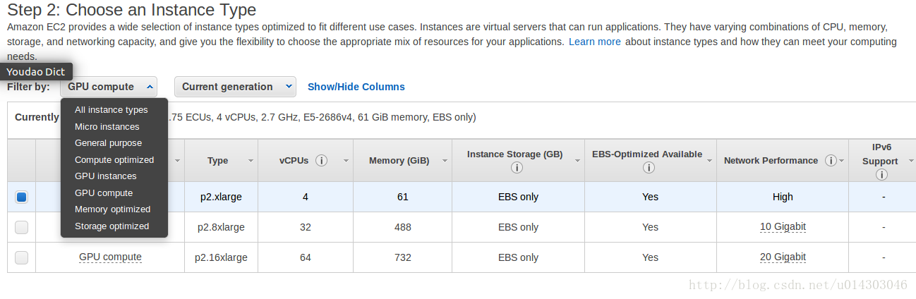 AWS p2.xlargeװtensorflow