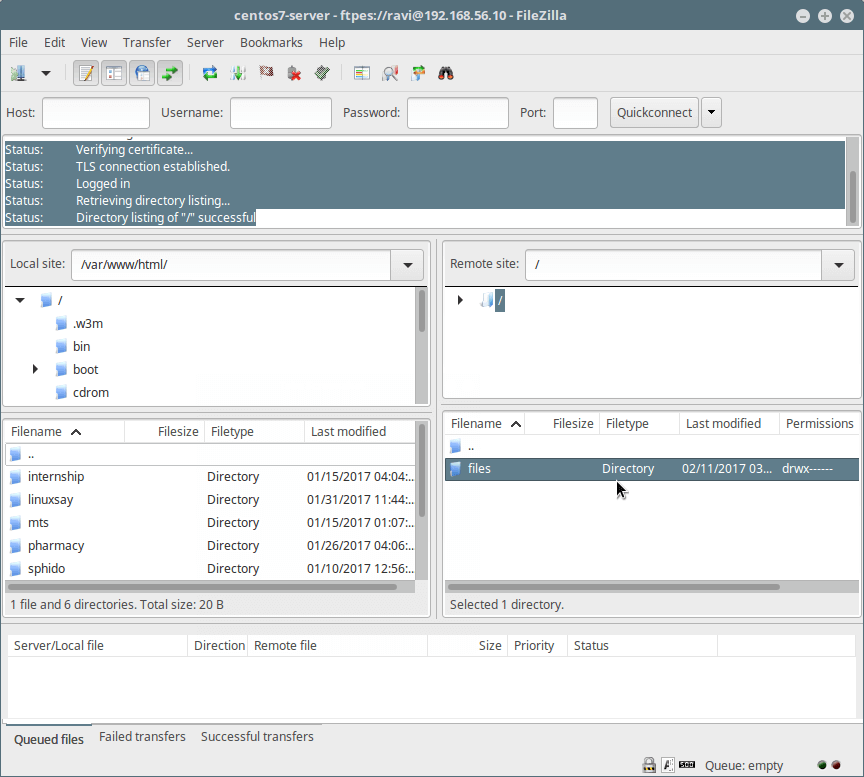 CentOS 7ʹSSL/TLSӹFTPаȫļ