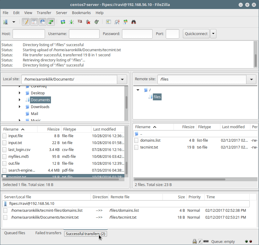 CentOS 7ʹSSL/TLSӹFTPаȫļ